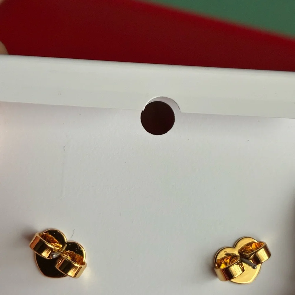 Kate Spade Ruby Red Heart Earrings